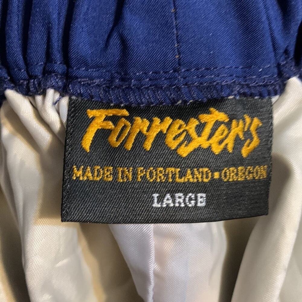 Forrester’s Outerwear Men’s Gore-Tex Blue Pants Rain Golf Windbreaker Vintage L - Picture 8 of 11